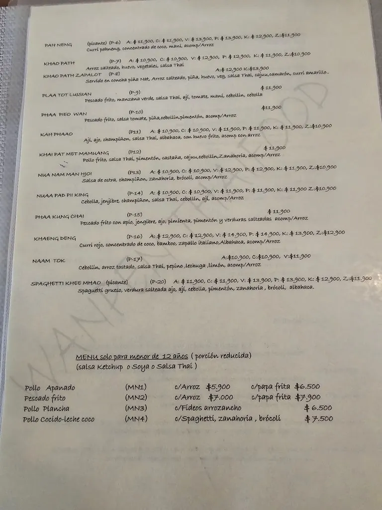 Menu_Wanpen Thai Food_Algarrobo_image_1
