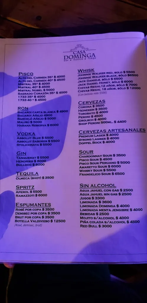 Menu_CASA DOMINGA ALGARROBO_Algarrobo_image_1