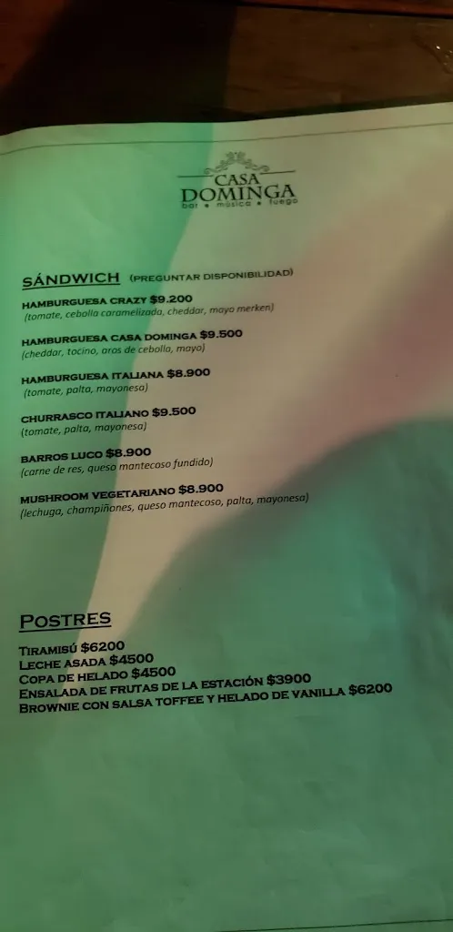 Menu_CASA DOMINGA ALGARROBO_Algarrobo_image_2