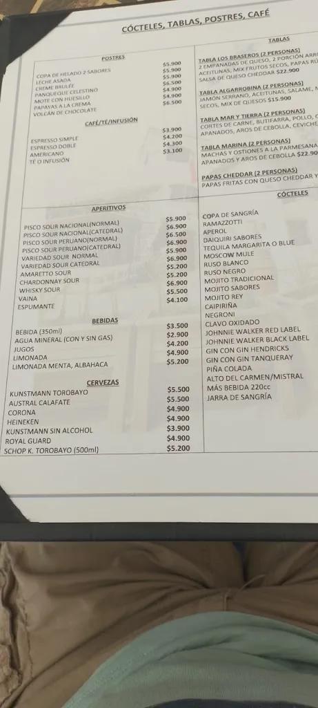 Menu_Los Braseros de Algarrobo_Algarrobo_image_3