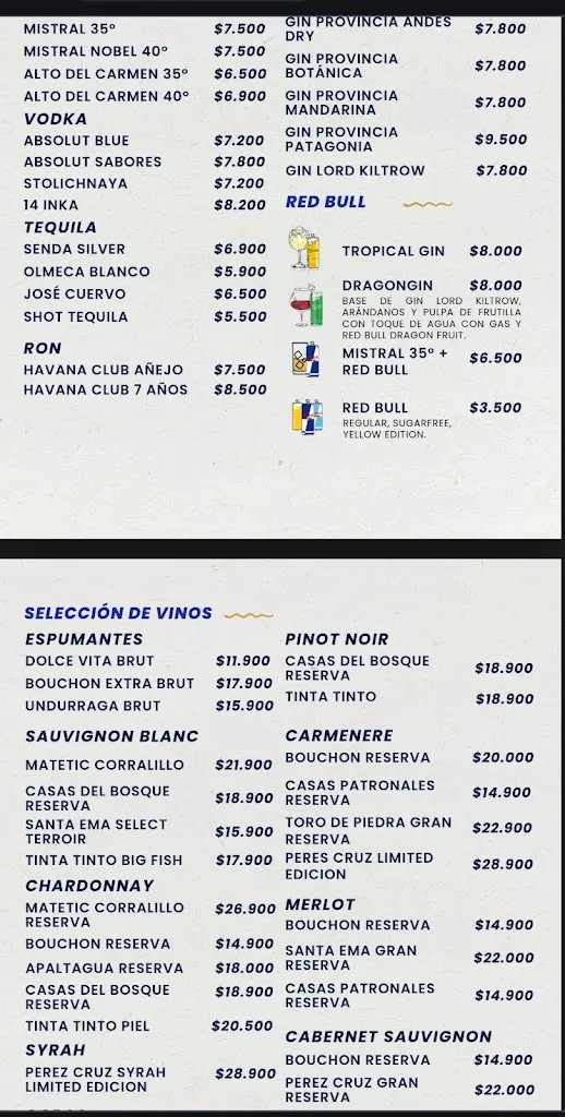 Menu_Cinco Océanos Sunset Restaurant_Algarrobo_image_1