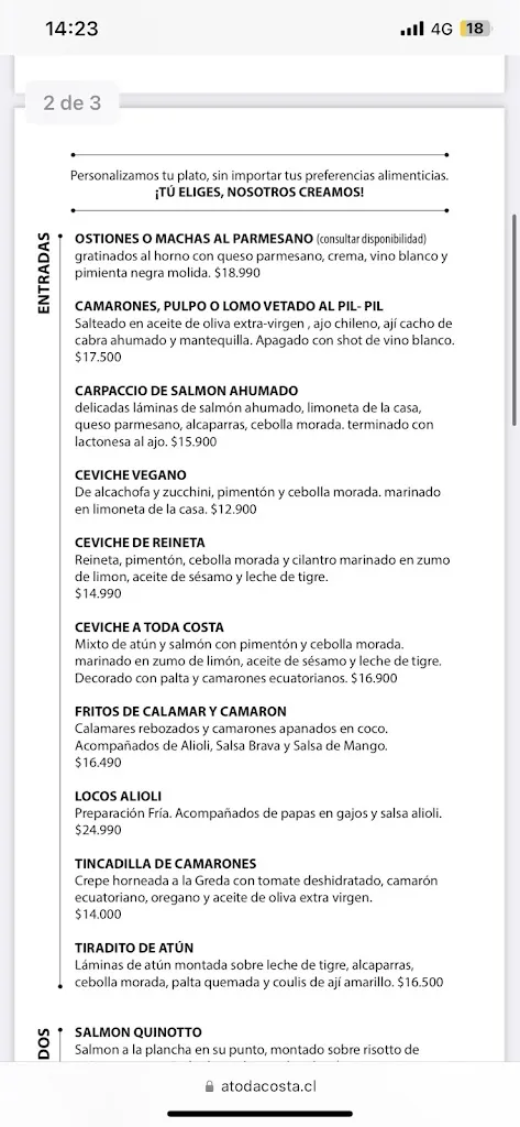 Menu_Restaurante A Toda Costa_Algarrobo_image_1