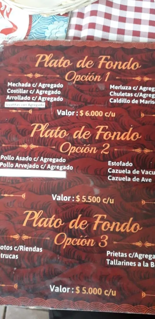 Menu_La Tía Luisa Restaurant_Algarrobo_image_4