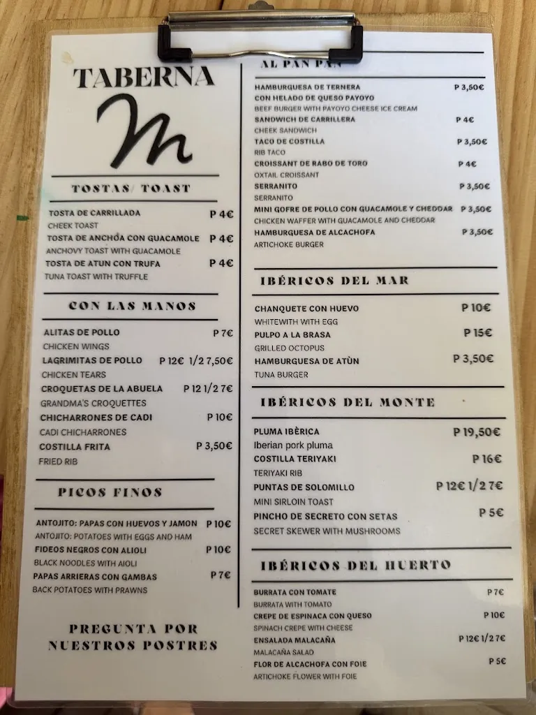 Menu_Bar MalagaCaña_Arriate_image_1