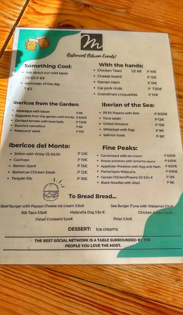 Menu_Bar MalagaCaña_Arriate_image_4