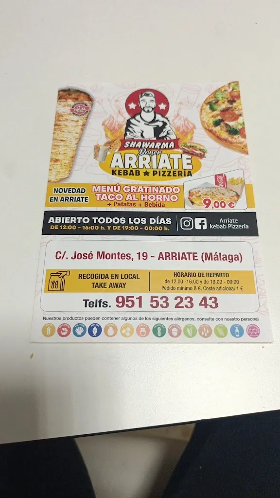 Menu_Arriate kebab pizzería_Arriate_image_3