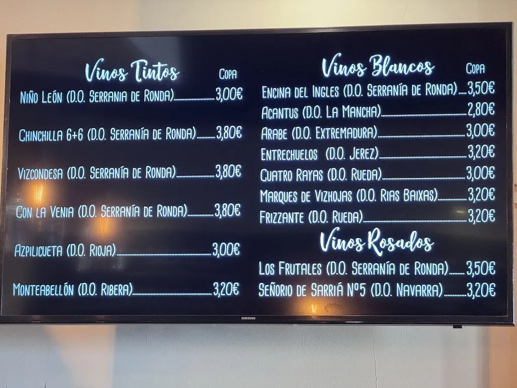 Menu_Restaurante Las Maravillas_Arriate_image_3