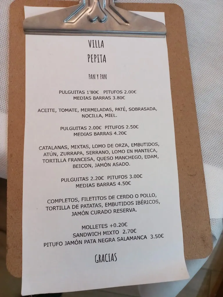 Menu_Villa Pepita_Benamargosa_image_1