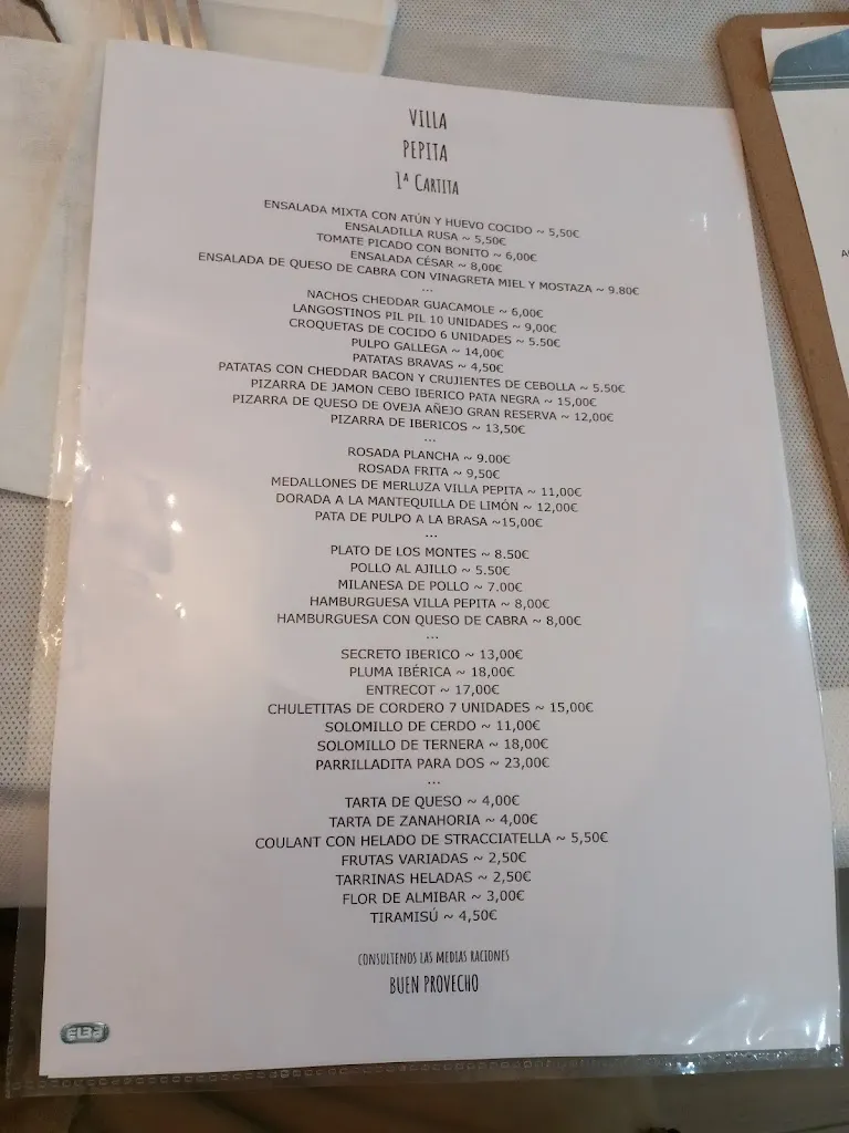 Menu_Villa Pepita_Benamargosa_image_2