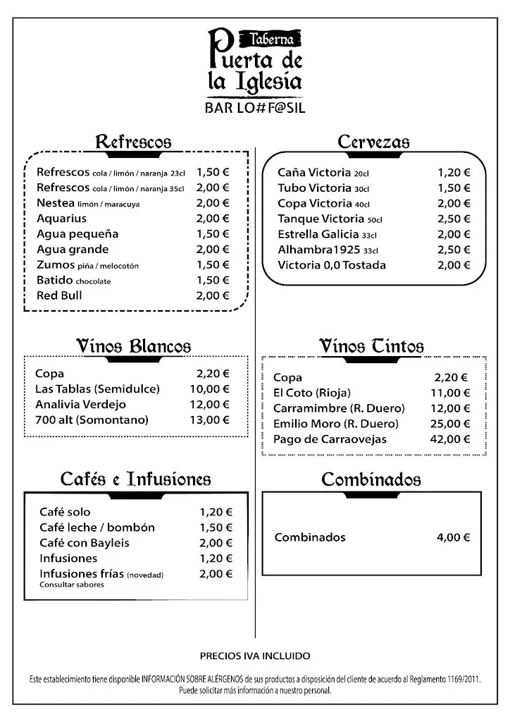 Menu_TABERNA PUERTA DE LA IGLESIA 