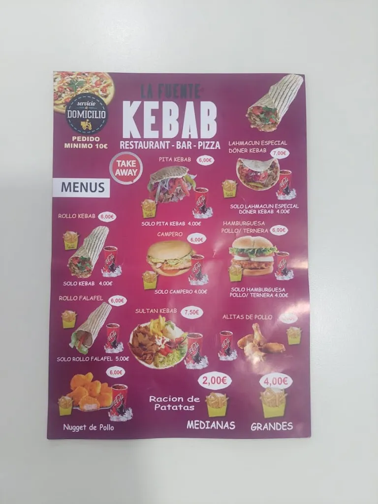 Menu_La Fuente Restaurant, Doner Kebab & Pizza_Benamocarra_image_3