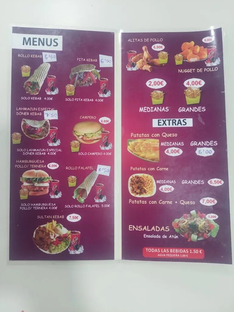 Menu_La Fuente Restaurant, Doner Kebab & Pizza_Benamocarra_image_4