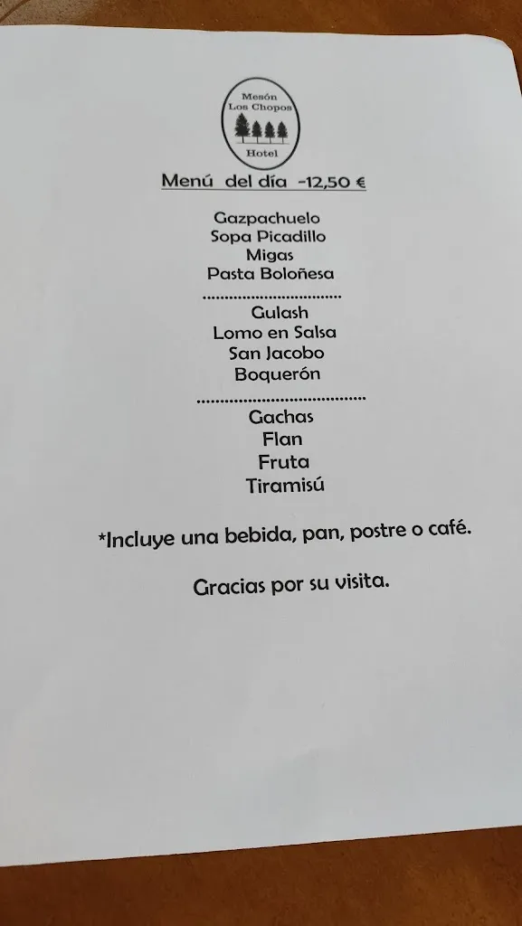 Menu_Hotel Mesón Los Chopos_Campillos_image_2