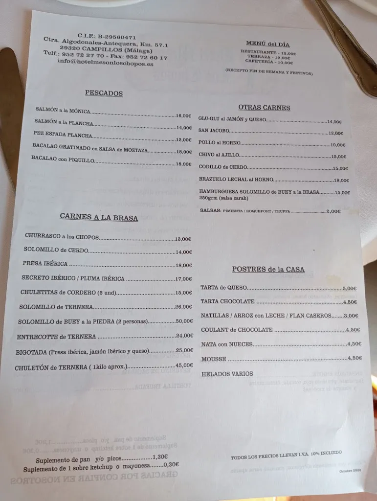 Menu_Hotel Mesón Los Chopos_Campillos_image_4