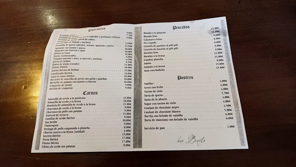 Menu_Bar Restaurante Benito_Campillos_image_1