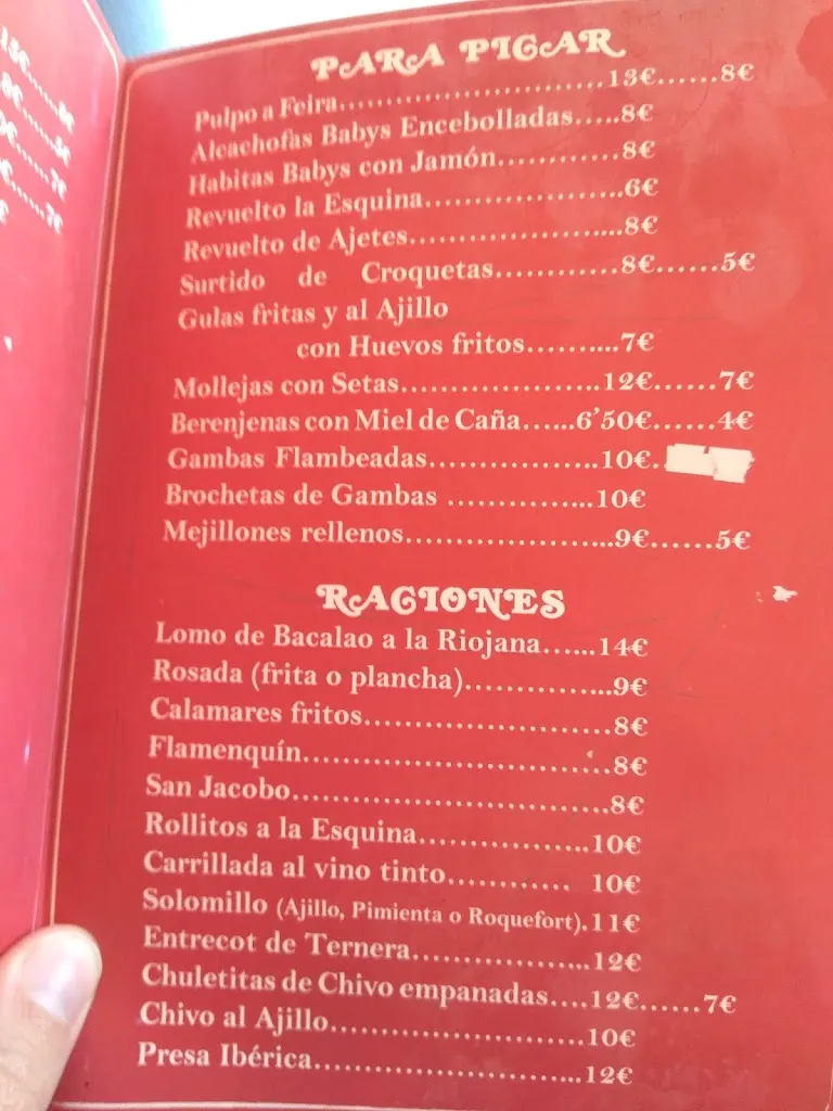 Menu_Bar La Esquina_Campillos_image_1