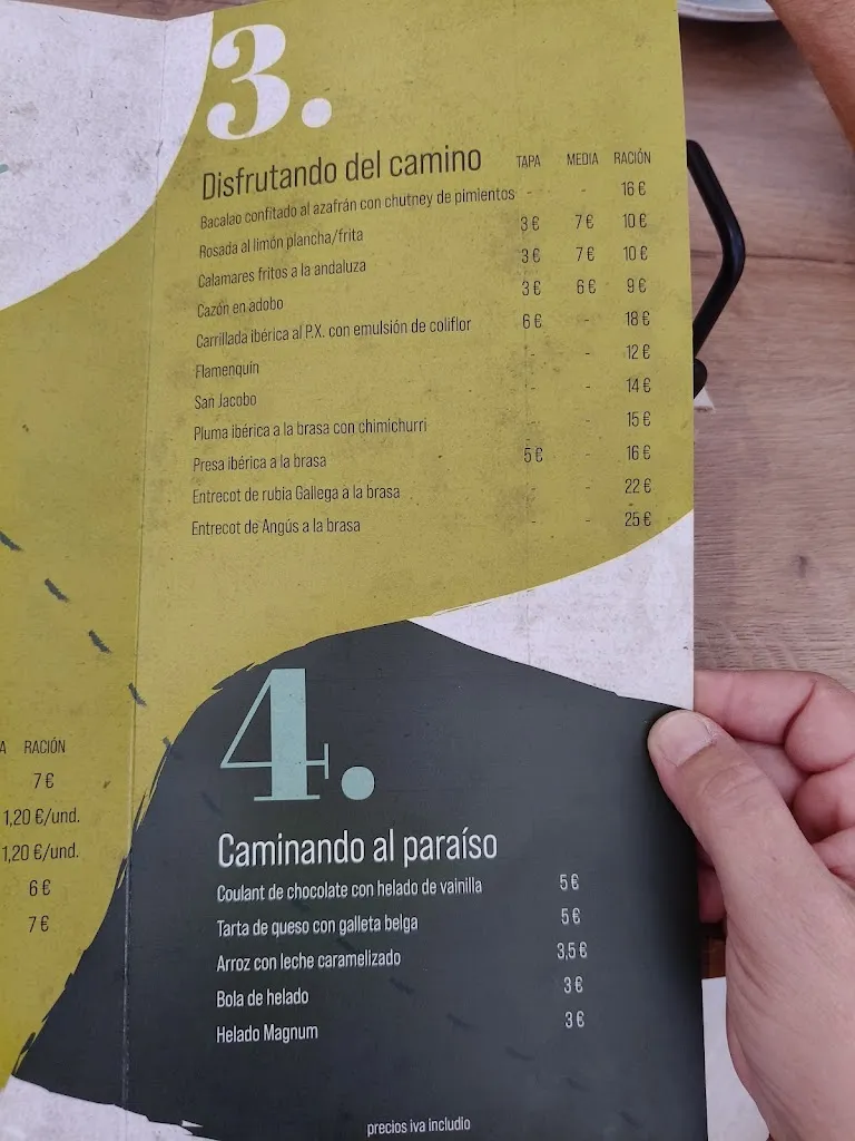 Menu_Bar 4 Caminos_Campillos_image_2