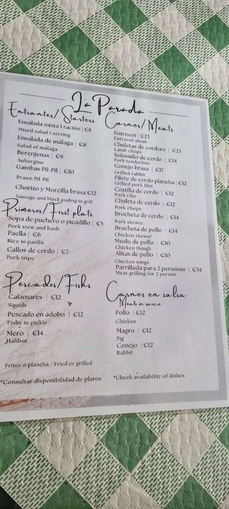 Abi Gail_Restaurante La Parada_Casarabonela_review