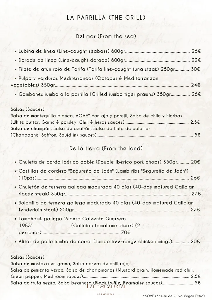 Menu_La Escalera De Balthazar_Benahavís_immagine_4
