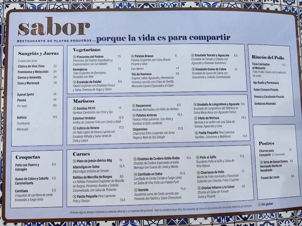 Menu_Restaurante Sabor - Benahavís_Benahavís_image_1