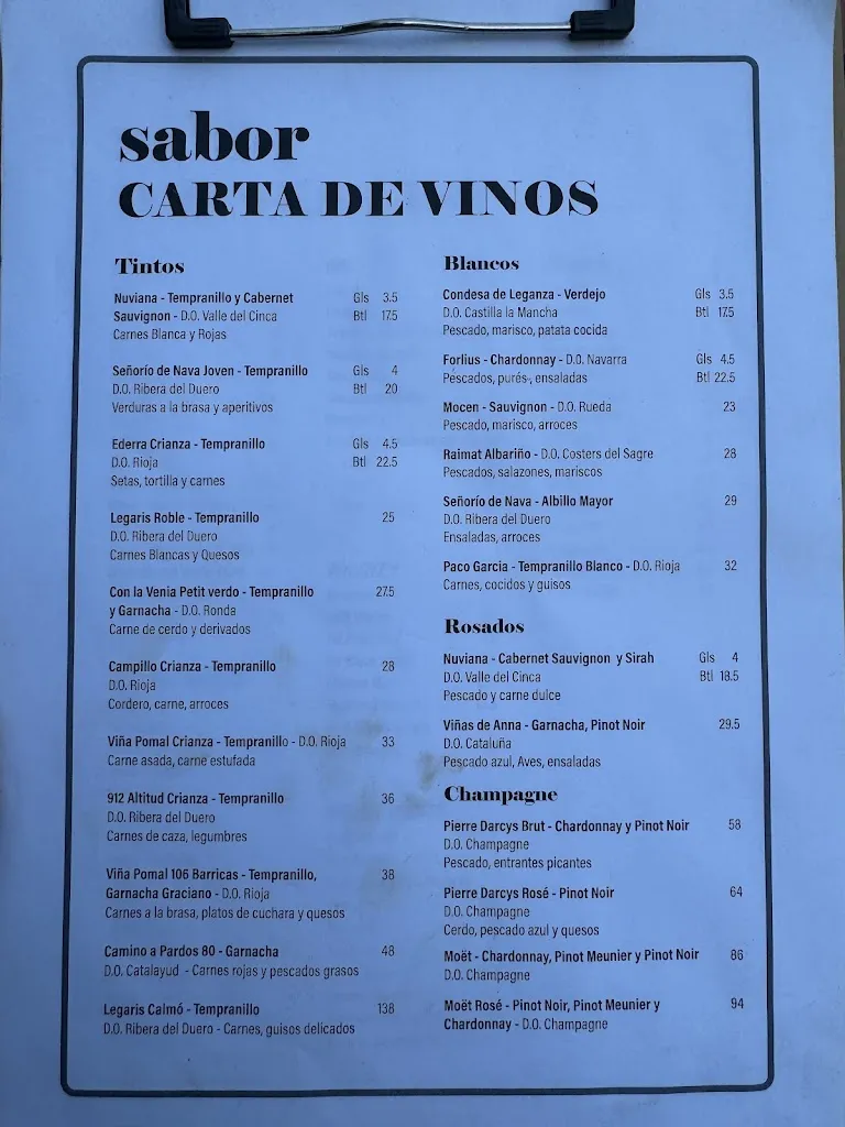 Menu_Restaurante Sabor - Benahavís_Benahavís_image_3