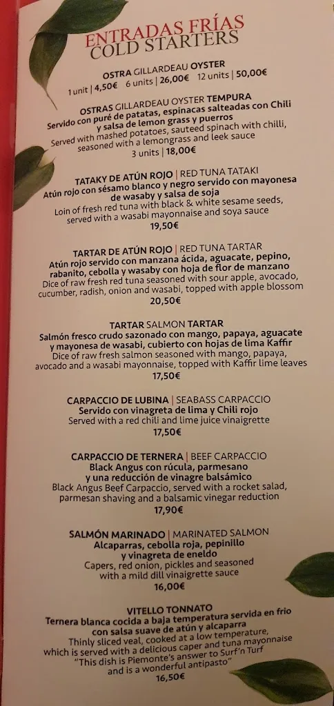 Menu_LA VIEW Restaurant | Lounge Bar_Benahavís_image_2