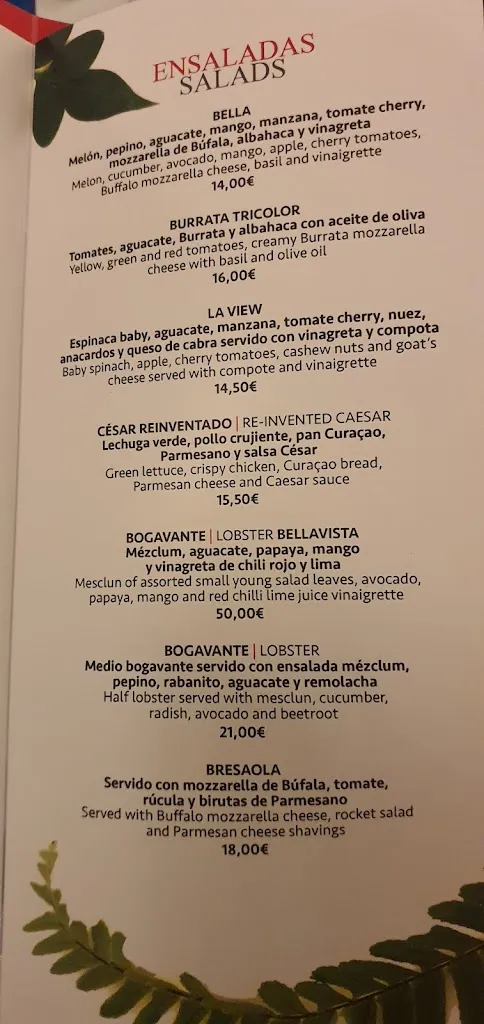 Menu_LA VIEW Restaurant | Lounge Bar_Benahavís_image_3