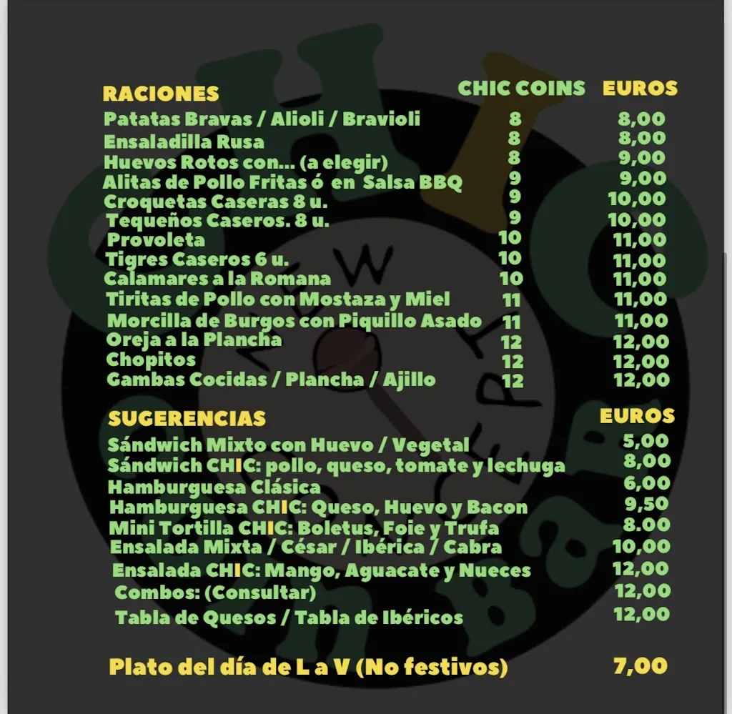 Menu_Chic coin bar_Coín_image_1