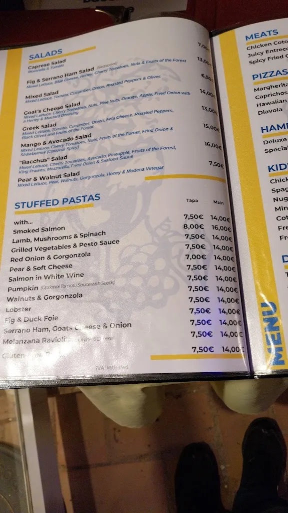 Menu_Restaurante Bacchus' Terrace_Benalmádena_image_2