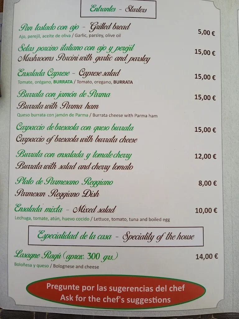 Menu_La Taverna dei Sapori_Benalmádena_image_1