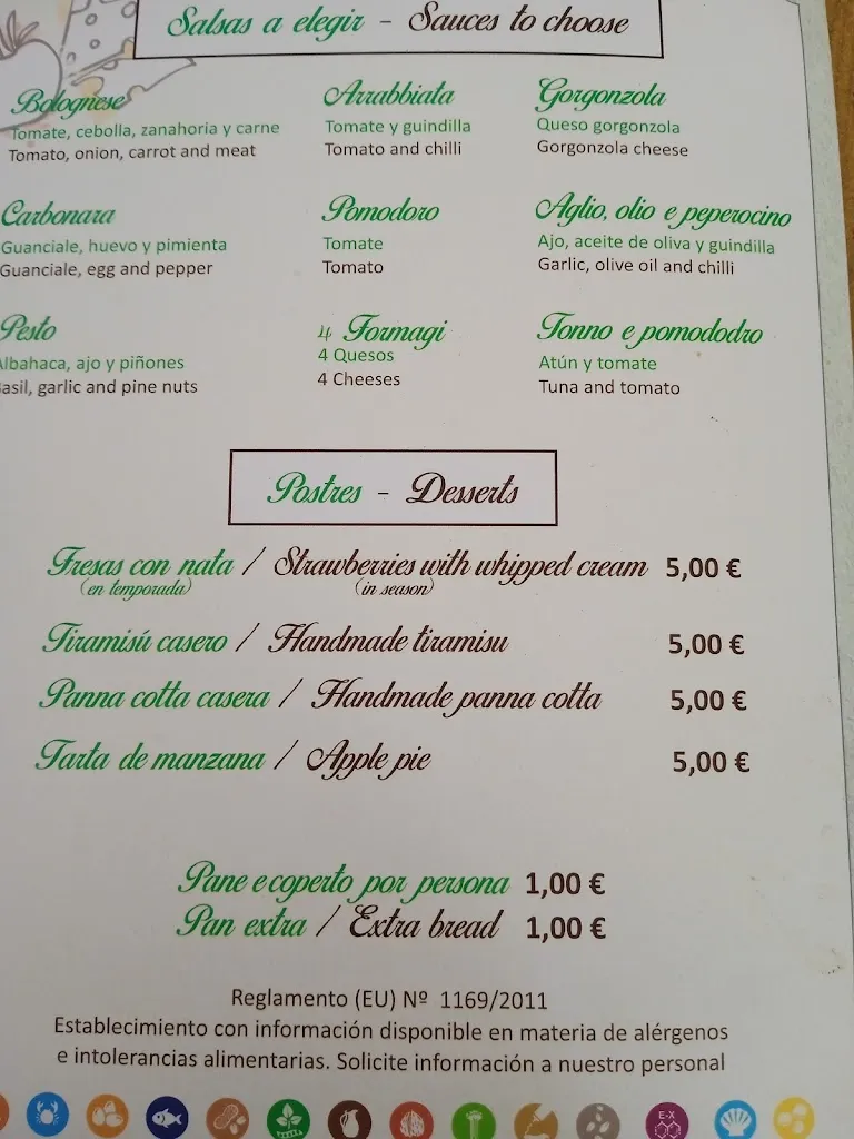 Menu_La Taverna dei Sapori_Benalmádena_image_4