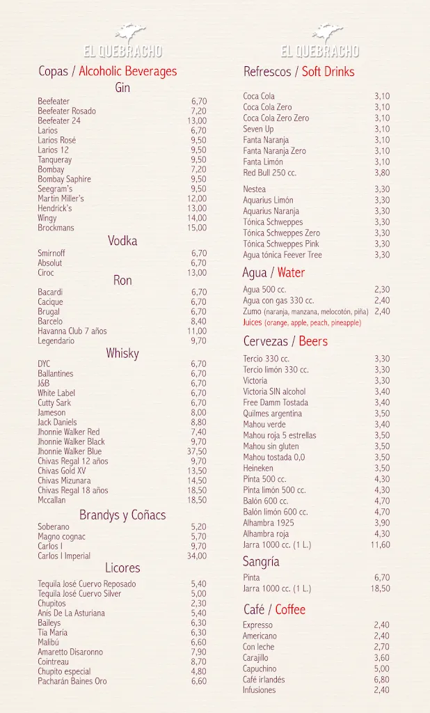 Menu_El Quebracho Argentinian Steak House_Benalmádena_image_3