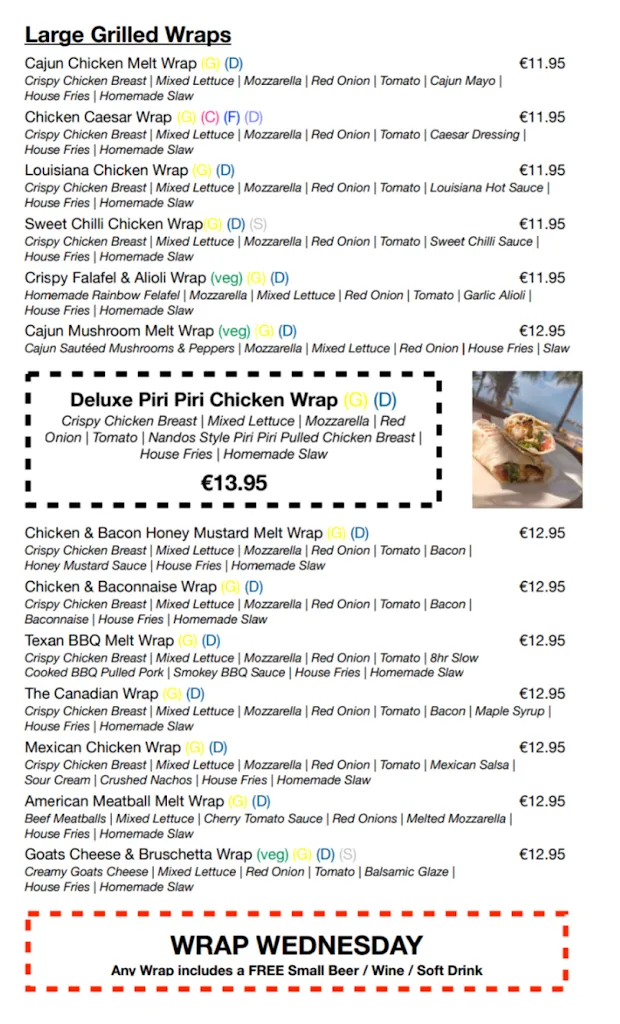 Menu_Coast to Coast_Benalmádena_image_1