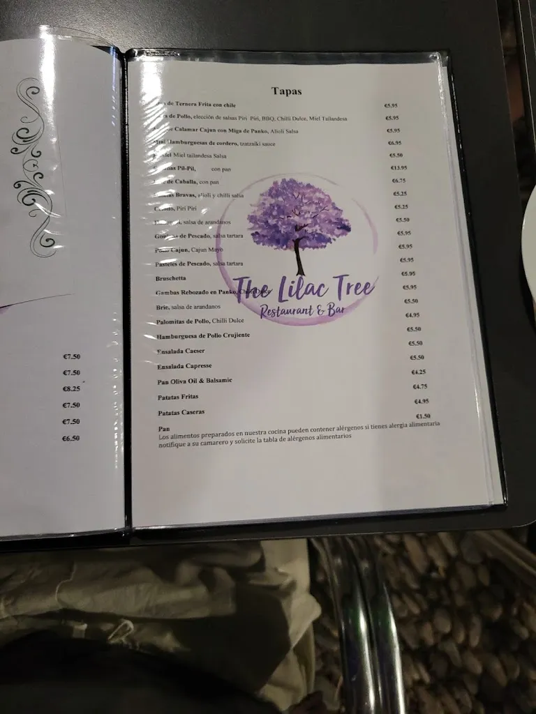Menu_The Lilac Tree Restaurant & Bar_Benalmádena_image_3