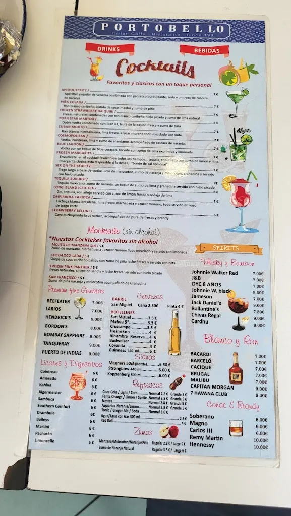 Menu_Porto Bello_Benalmádena_image_2