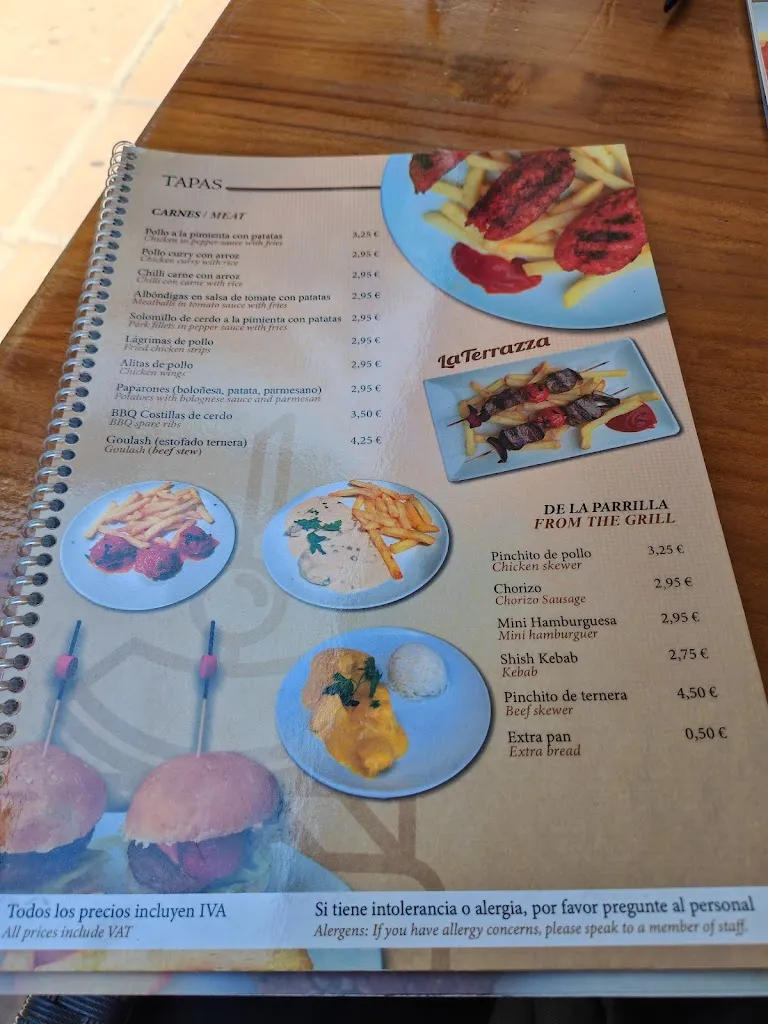 Menu_Tapas Bar Grill La Terraza_Benalmádena_image_1