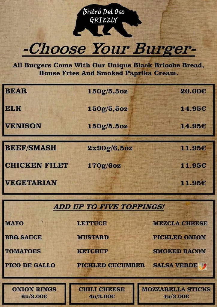 Menu_Bistró del oso GRIZZLY_Benalmádena_image_4