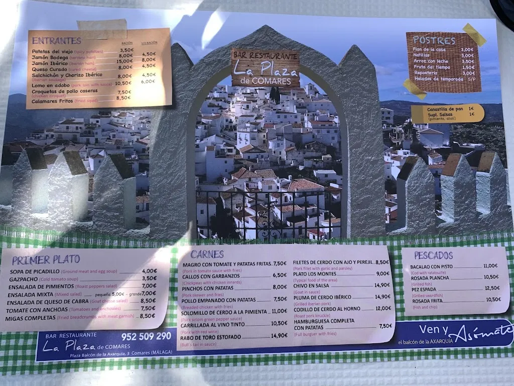 Menu_Bar La Plaza_Comares_immagine_2