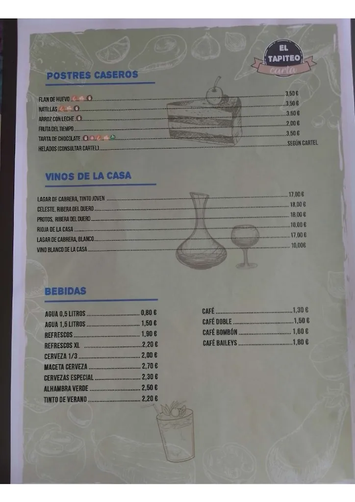 Menu_Bar El Tapitéo_Casabermeja_image_4