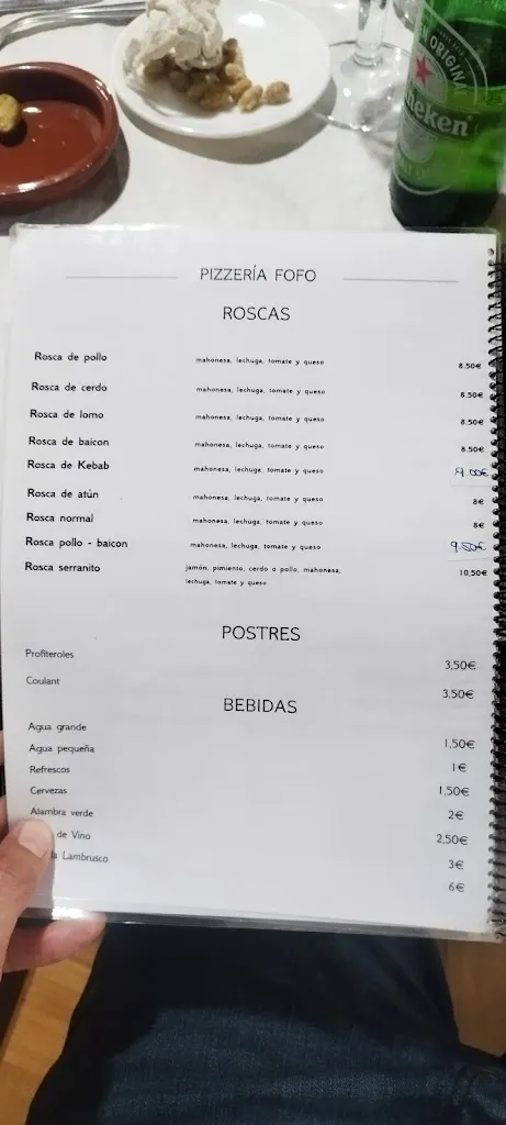Menu_Pizzería Fofo Casabermeja_Casabermeja_immagine_1