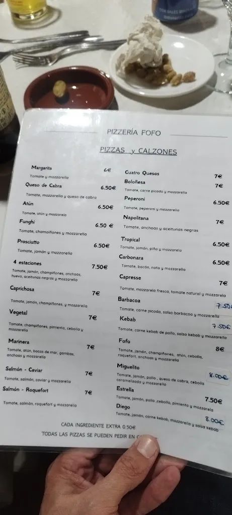Menu_Pizzería Fofo Casabermeja_Casabermeja_immagine_4