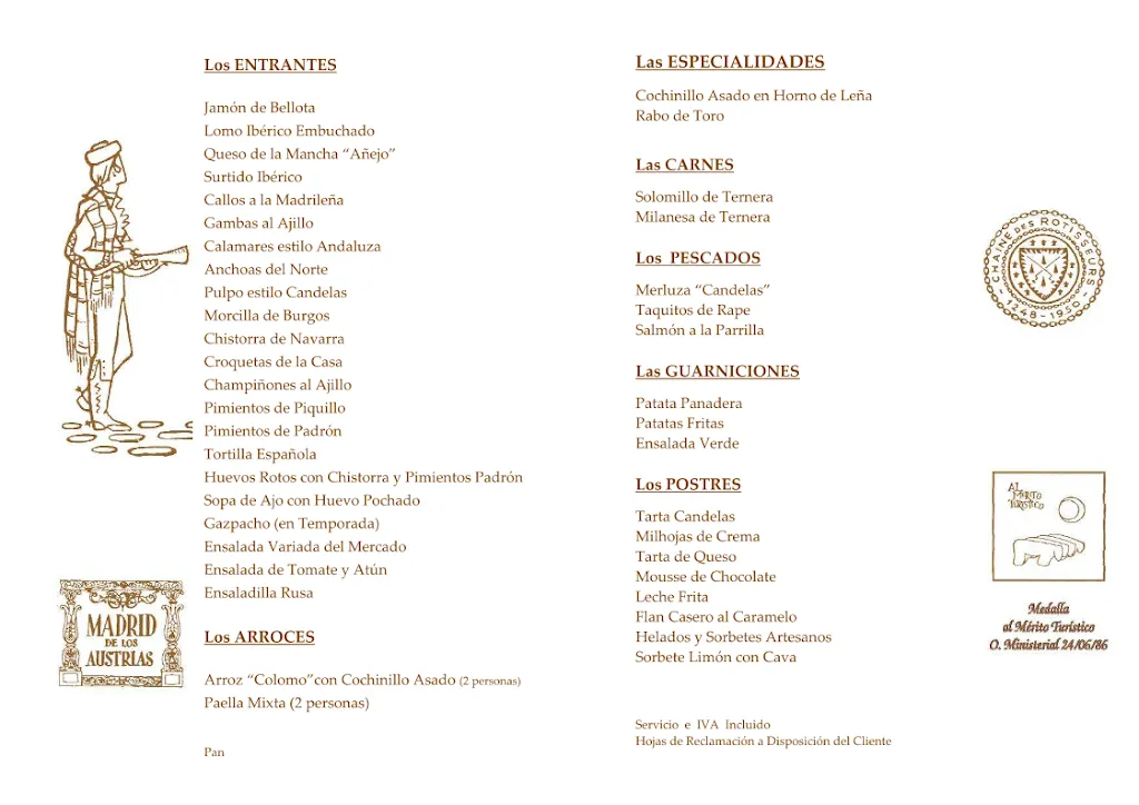 Menu_Las Cuevas de Luis Candelas · Restaurant_Cuevas Bajas_image_1