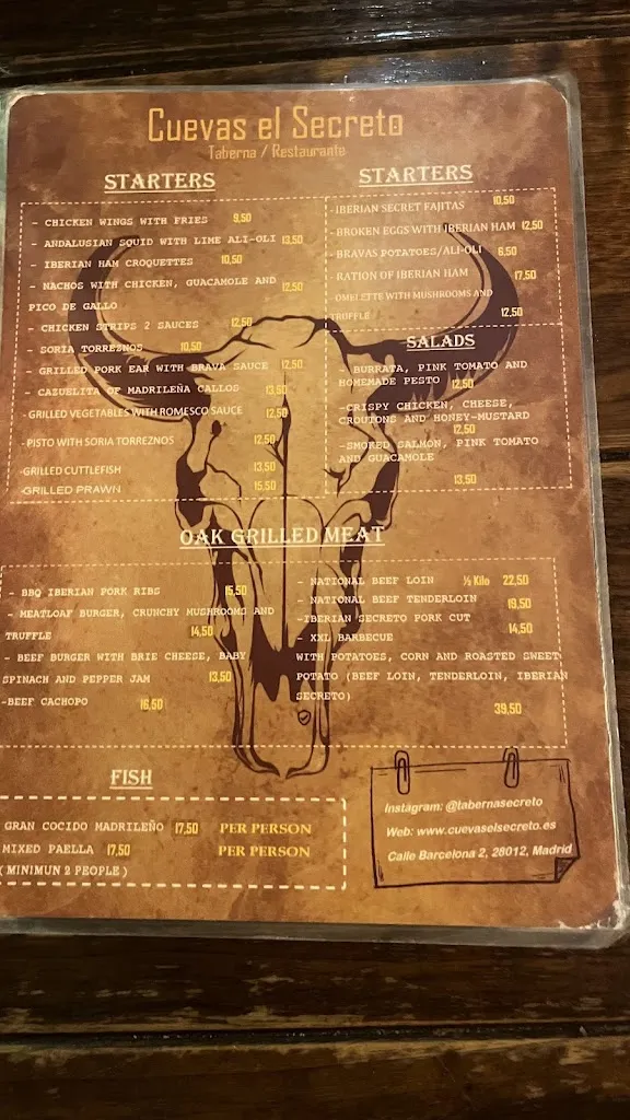 Menu_Cuevas El Secreto_Cuevas Bajas_image_2