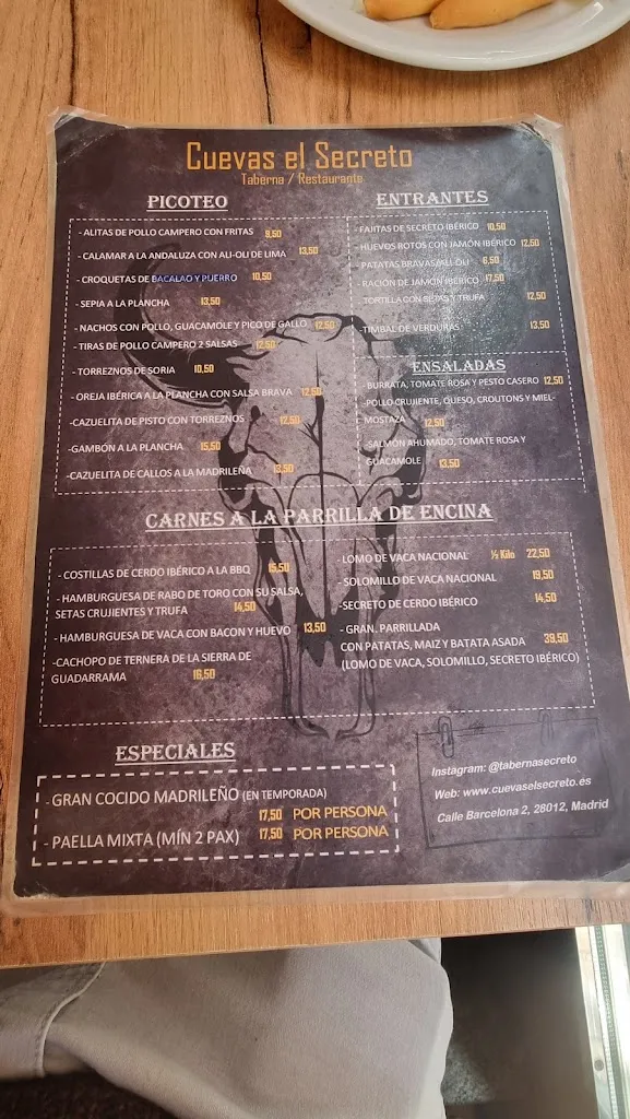 Menu_Cuevas El Secreto_Cuevas Bajas_image_3