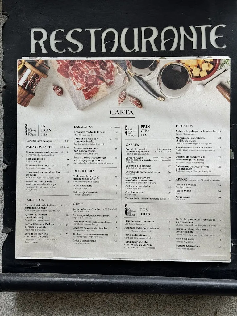 Menu_Las Cuevas del Duque_Cuevas Bajas_image_1