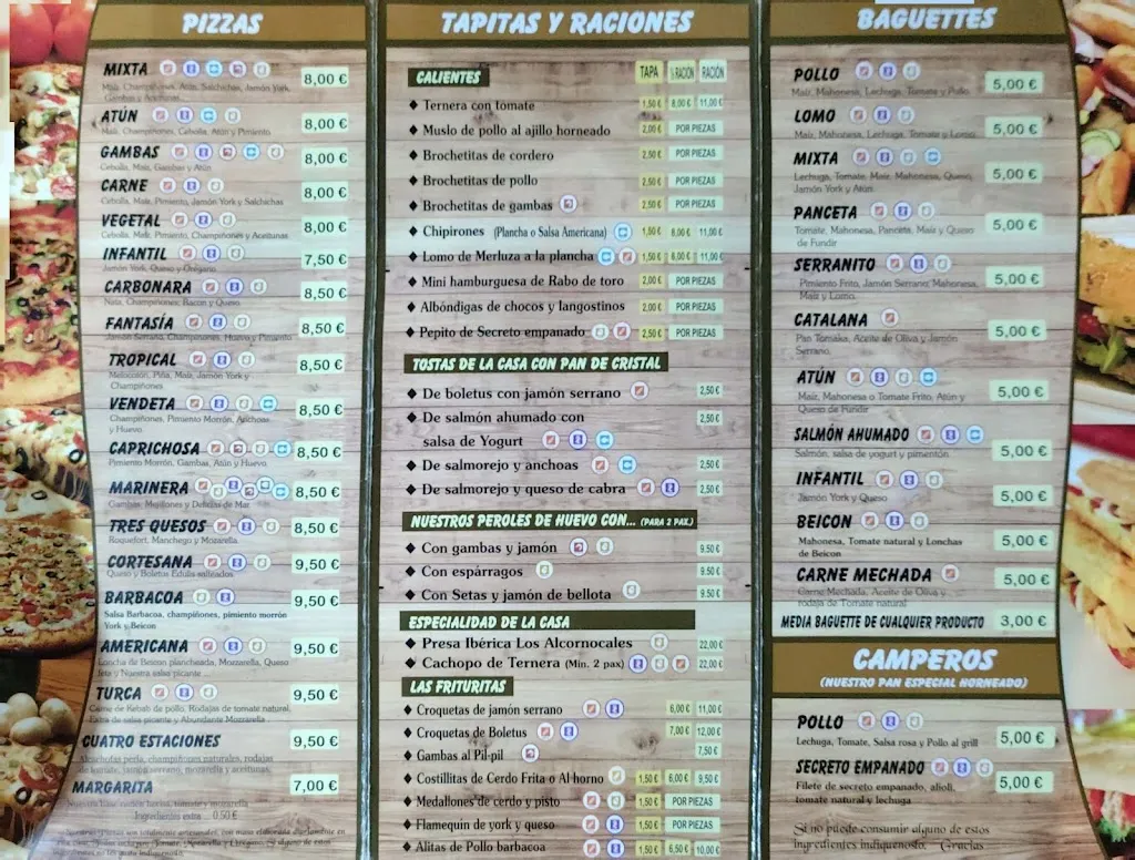 Menu_Mesón Los Alcornocales _Cortes de la Frontera_image_1