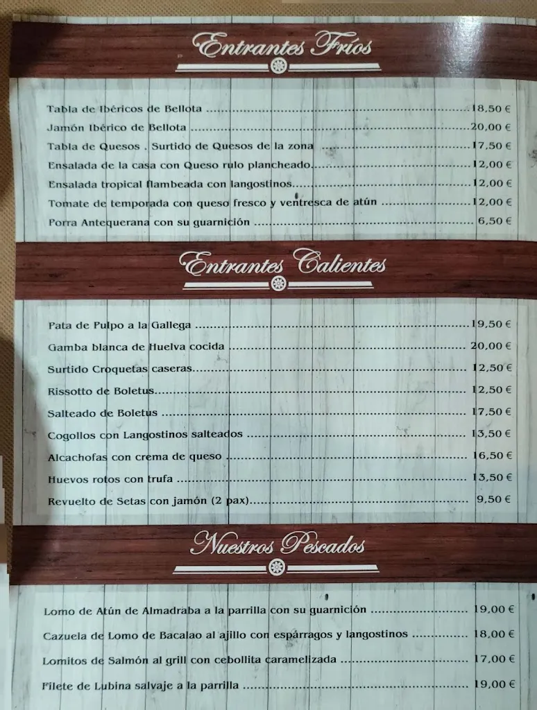 Menu_Mesón Los Alcornocales _Cortes de la Frontera_image_2