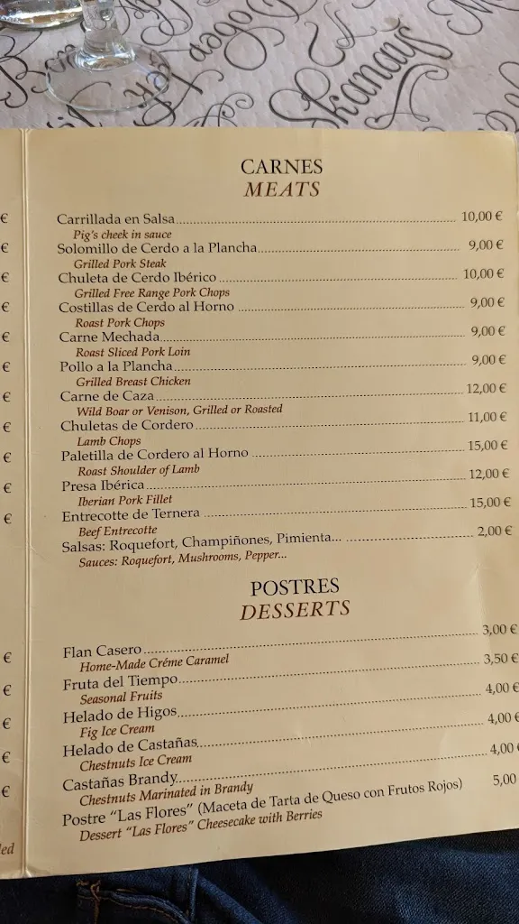 Menu_Mesón Las Flores_Cortes de la Frontera_image_3