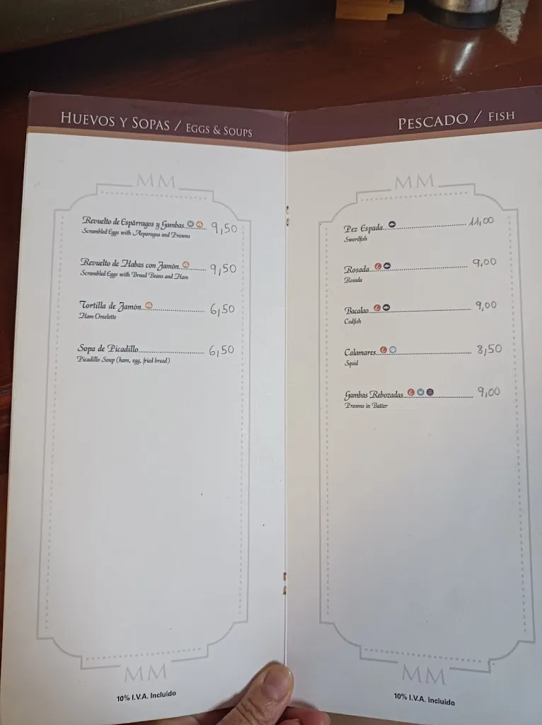 Menu_Bar Mesón Mangas_Cuevas de San Marcos_immagine_3