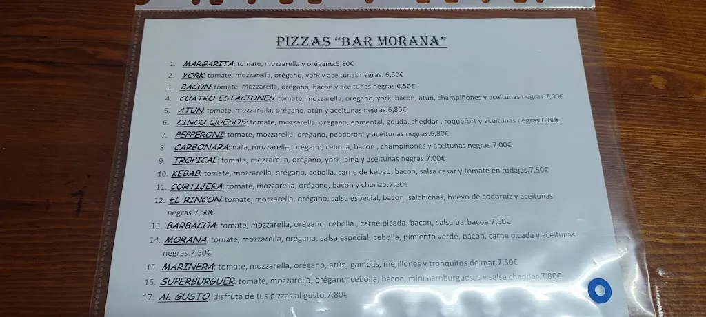 Menu_Bar-Restaurante Morana_Cuevas de San Marcos_image_1